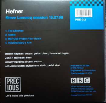 2SP Hefner: Steve Lamacq Session 15.07.98