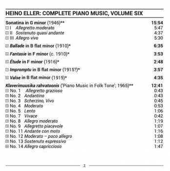 CD Sten Lassmann: Complete Piano Music, Volume Six
