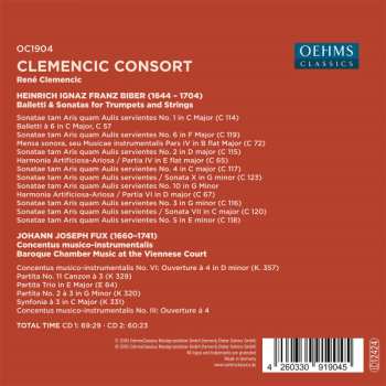 2CD Heinrich Ignaz Franz Biber: Balletti & Sonatas For Trumpets And Strings / Concentus Musico-instrumentalis