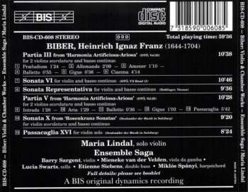 CD Heinrich Ignaz Franz Biber: Ensemble Saga, Maria Lindal Plays Heinrich Ignaz Franz Biber