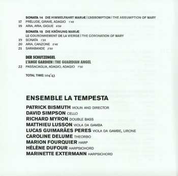 2CD Heinrich Ignaz Franz Biber: Sonates Du Rosaire