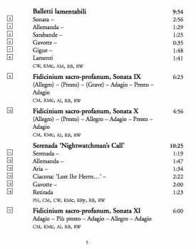 2CD Heinrich Ignaz Franz Biber: Sacro-Profanum