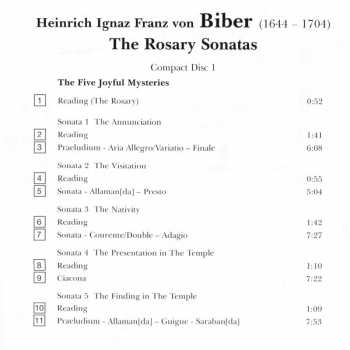 2CD Heinrich Ignaz Franz Biber: The Rosary Sonatas