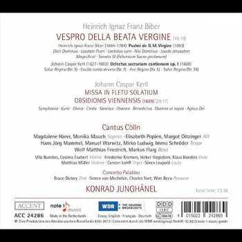 CD Heinrich Ignaz Franz Biber: Vespro Della Beata Vergine / Missa In Fletu Solatium