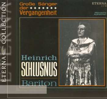 Album Heinrich Schlusnus: Heinrich Schlusnus - Bariton