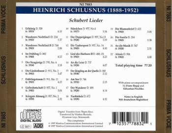 CD Heinrich Schlusnus: Schubert Lieder 