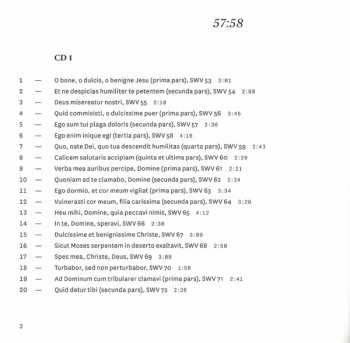 2CD Heinrich Schütz: Cantiones Sacrae