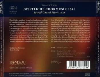 2CD Heinrich Schütz: Geistliche Chormusik 1648 (Sacred Choral Music 1648)
