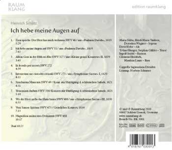 CD Heinrich Schütz: Ich Hebe Meine Augen Auf