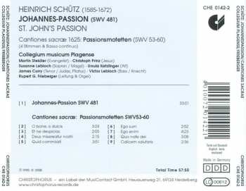 CD Heinrich Schütz: Johannes Passion, Cantiones Sacrae