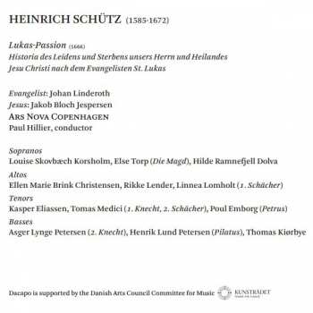 CD Heinrich Schütz: Lukas-Passion