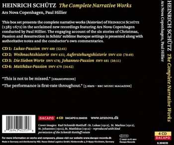 4CD/Doos Heinrich Schütz: The Complete Narrative Works 