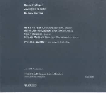 CD Heinz Holliger: Zwiegespräche