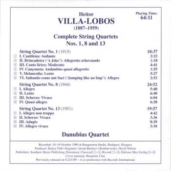 6CD Heitor Villa-Lobos: Complete String Quartets
