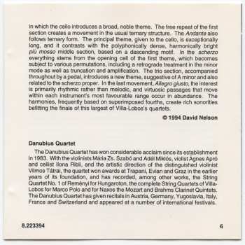 CD Heitor Villa-Lobos: String Quartets Nos. 2 And 7