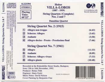 CD Heitor Villa-Lobos: String Quartets Nos. 2 And 7