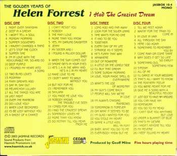 4CD Helen Forrest: I Had The Craziest Dream (The Golden Years Of Helen Forrest)
