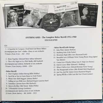 4CD/Doos Helen Merrill: Anything Goes (The Complete 1952-1960)