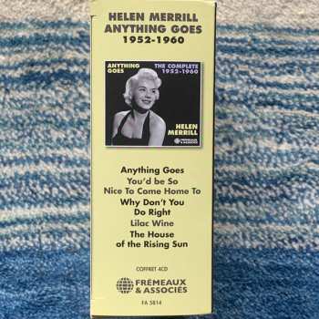 4CD/Doos Helen Merrill: Anything Goes (The Complete 1952-1960)