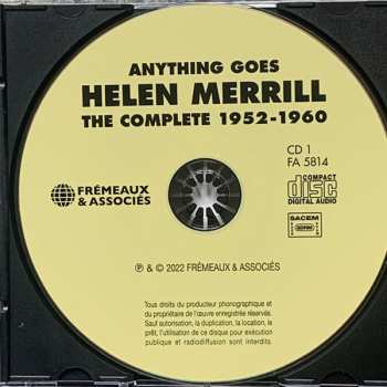 4CD/Doos Helen Merrill: Anything Goes (The Complete 1952-1960)