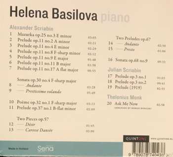 CD Helena Basilova: Picturing Scriabin
