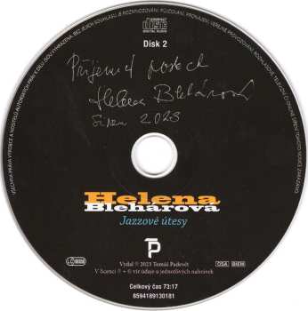 2CD Helena Blehárová: Jazzové Útesy (43 Originálních Nahrávek Z Let 1963 - 1990)
