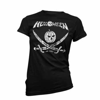 Merch Helloween: T-shirt Dames Pirate