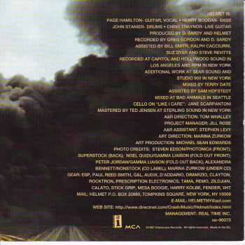 CD Helmet: Aftertaste