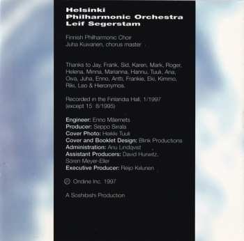 CD Helsinki Philharmonic Orchestra: Earquake