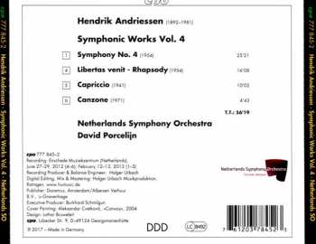 CD Hendrik Andriessen: Symphonic Works Vol. 4