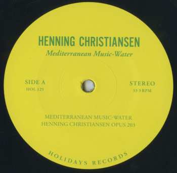 LP Henning Christiansen: Mediterranean Music-Water