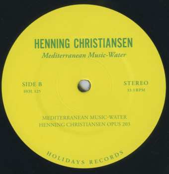 LP Henning Christiansen: Mediterranean Music-Water