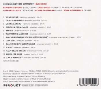 CD Henning Sieverts Symmetry: Blackbird