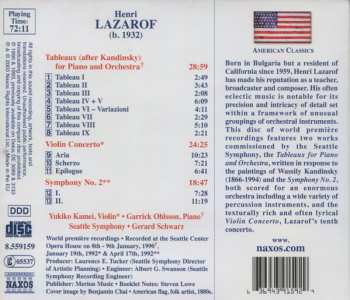 CD Gerard Schwarz: Tableaux For Piano And Orchestra • Violin Concerto • Symphony No. 2