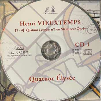2CD Henri Vieuxtemps: Les Trois Quatuors à Cordes