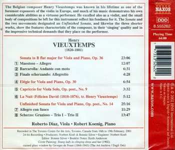 CD Henri Vieuxtemps: Music For Viola And Piano