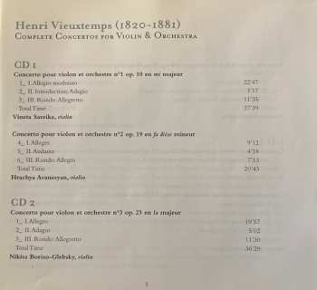 3CD/Doos Henri Vieuxtemps: Complete Violin Concertos