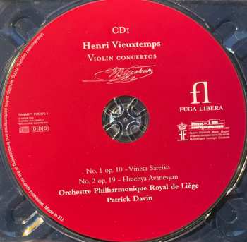 3CD/Doos Henri Vieuxtemps: Complete Violin Concertos
