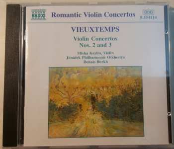 CD Henri Vieuxtemps: Violin Concertos Nos. 2 And 3