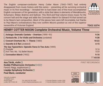 CD Paul Mann: Complete Orchestral Music, Volume Three