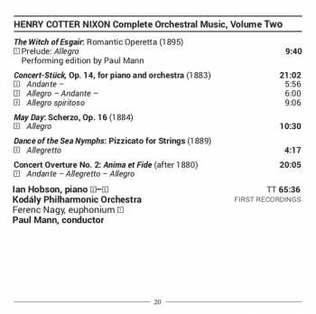 CD Paul Mann: Complete Orchestral Music, Volume Two