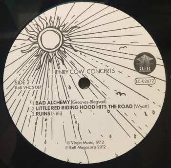 2LP Henry Cow: Concerts LTD
