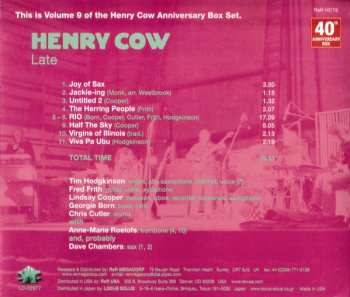 CD Henry Cow: Late