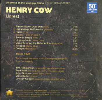 17CD/DVD/Doos Henry Cow: The Henry Cow Box Redux: The Complete Henry Cow  50th Anniversary