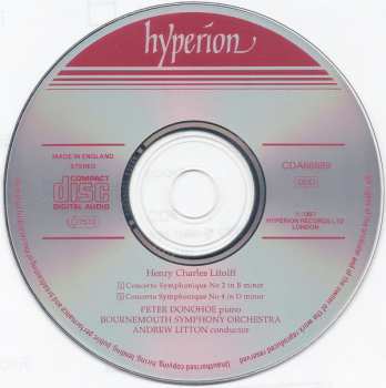 CD Peter Donohoe: Concerto Symphonique No 2 In B Minor (First Recording) / Concerto Symphonique No 4 In D Minor