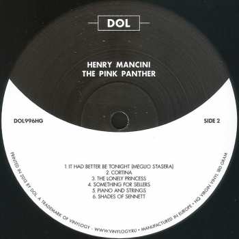 LP Henry Mancini: The Pink Panther (Music From The Film Score)