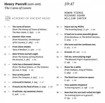 CD The Academy Of Ancient Music: The Cares Of Lovers
