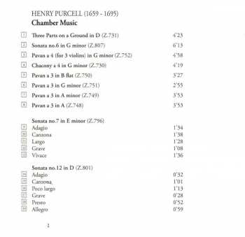 CD Henry Purcell: Chamber Music