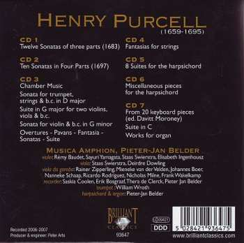 7CD/Doos Henry Purcell: Complete Chamber Music · Overtures, Sonatas, Pavans, Fantasias, Suites