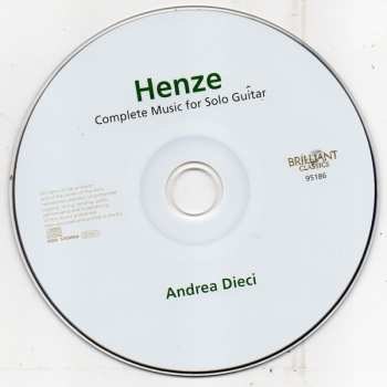 CD Hans Werner Henze: Complete Music For Solo Guitar
